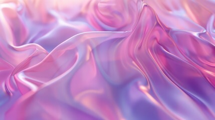 Fototapeta premium Abstract Iridescent Fabric Pink, Purple, and Lavender Pastel Hues