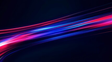 Abstract light streaks, dynamic curves, vibrant colours, digital art, background design, graphic element