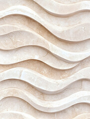 Beige Wave Wall Panel Modern Interior Design Texture