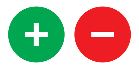 Fototapeta premium Black circle math icons set. Plus, minus, multiplication, equal icons. 