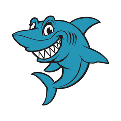  Ferocious Shark Roar – High-Quality Angry Shark Illustration for Digital and Print Use