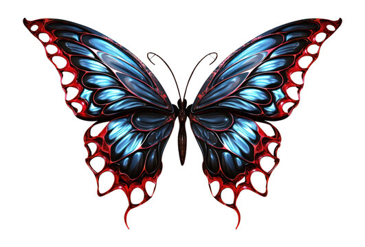 PNG Butterfly wings design art invertebrate.