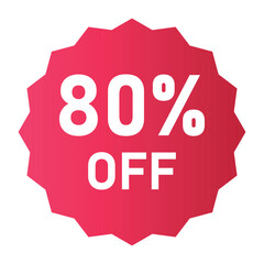 Set of sale tags and labels. Shopping stickers and badges vector mockup. Discount sale off tag, 50, 20, 10, 40, 30, 60, 70, 80, 90 percent.Set sale offer emblem, badge price discount number. Flat offe