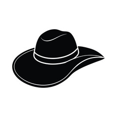 floppy hat of a silhouette art