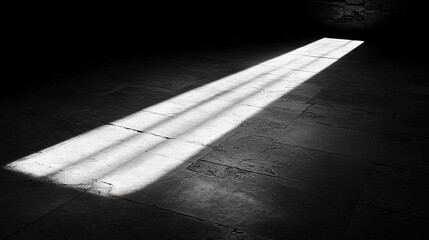Architectural Shadows on a Concrete Surface
