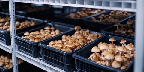 Fresh mushroom selection