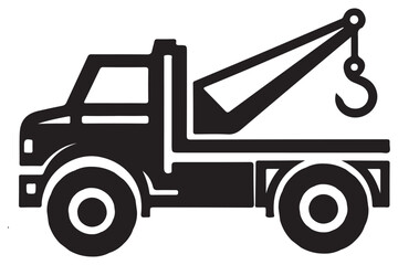 Fast Towing Services Silhouette Truck Illustration Vehicle Recovery Solutions