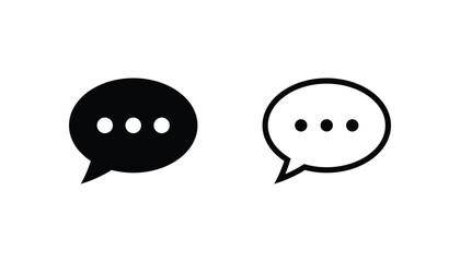 Message icon. Chat, conversation, SMS, comment, text bubble, bubble chat vector illustration.