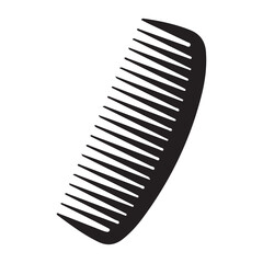 Angled Wide Tooth Comb Silhouette for Detangling Thick Hair