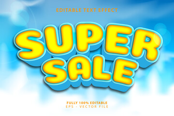 Super Sale Text Effect - Editable Discount Promotion Typography