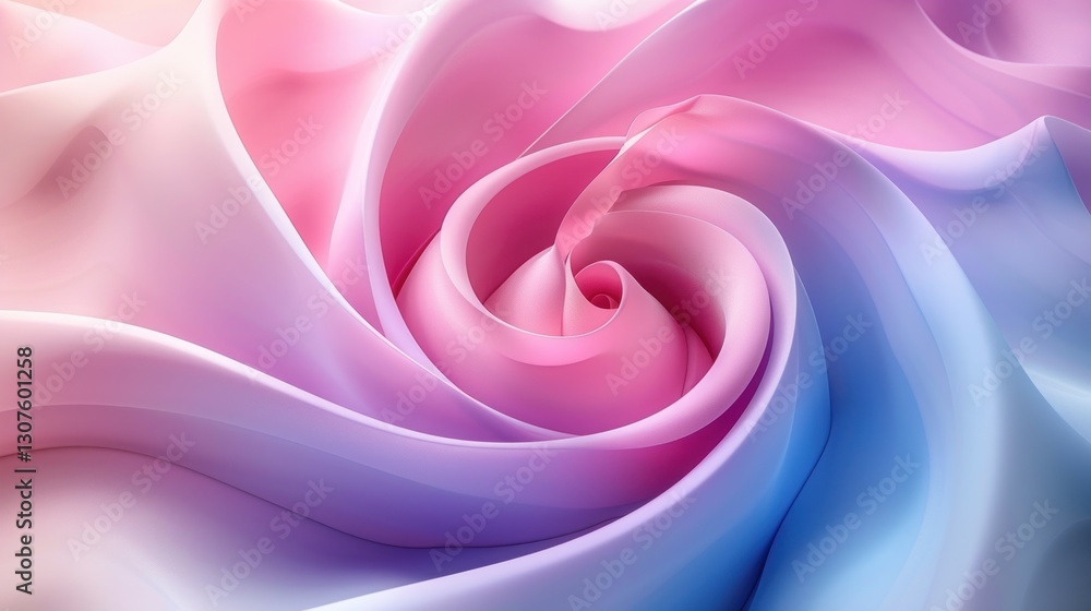 Poster soft pastel colors blend in a dreamlike vortex, creating a harmonious and uplifting atmosphere with 