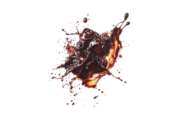 Dark Chocolate Splash Abstract Design