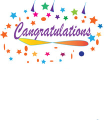 congratulation, abstract, letters, logo, monogram