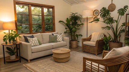Fototapeta premium Cozy Living Room Tile
