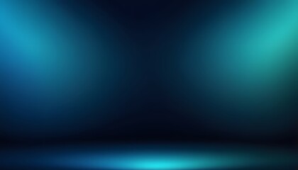 Obraz premium Minimalist Gradient Backdrop in Deep Navy, Cerulean, and Aqua Shades