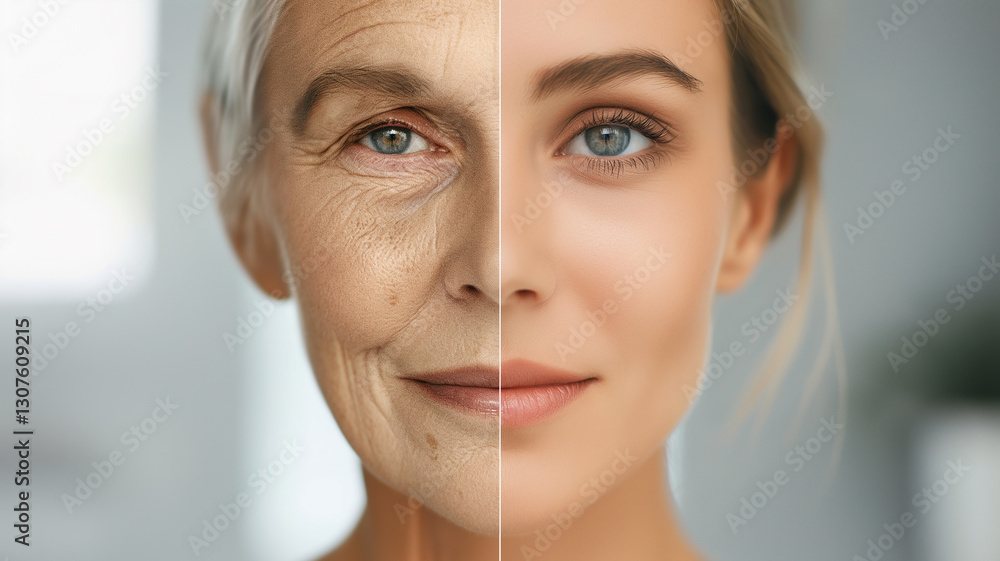 Poster this showcase of stem cells potential to reverse aging and promote regeneration in therapy.
