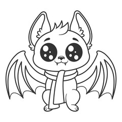 Bats use neck warmers, for coloring