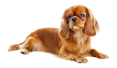 PNG Sick dog background spaniel animal.