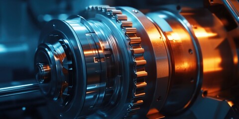 Fototapeta premium Machine Gears Close Up
