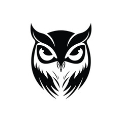 Owl logo icon design animal and simple business