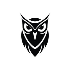 Owl logo icon design animal and simple business