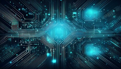 Fototapeta premium abstract circuit board design with digital code background
