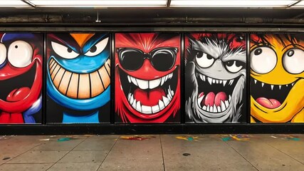 Subway Art Murals in NYC - Powered by Adobe