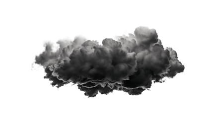 Dramatic Dark Cloud Formation Intense Black and White Storm Cloud Image Moody Weather Photography Atmospheric Cumulonimbus Cloud Background Texture for Design