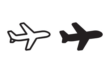 Obraz premium Airplane icon vector art illustration