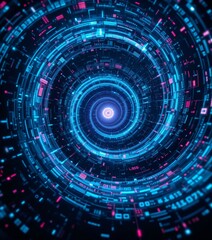 Abstract Futuristic Spiral