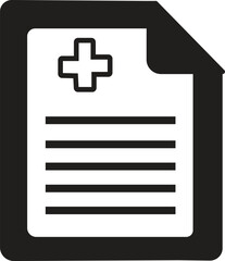 Obraz premium Document papers pile sheet line icon, isolated on transparent background.