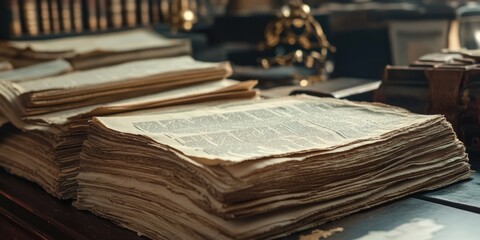 Old Books Stack