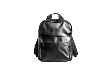 Sleek Black Backpack Stylish Travel Bag,
