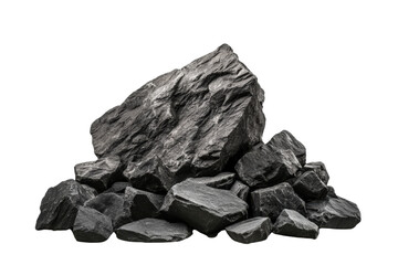 Obraz premium Rock formation showcase art gallery still life minimalist close-up natural aesthetics