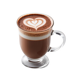 cup of cappuccino isolated 