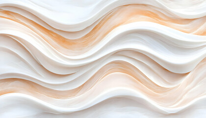Obraz premium Cream-colored wavy texture; abstract background ideal for website or print design