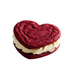 heart shaped cake isolated