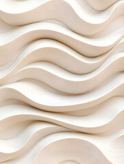 Obraz premium Creamy Wave Wall Texture Abstract art background for design