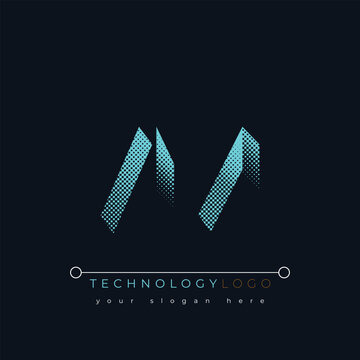 V and M logo design. VM abstract technology logo. This logo design is the process of creating a visual symbol that represents a brand, company, or individual.