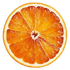 orange slice isolated on white