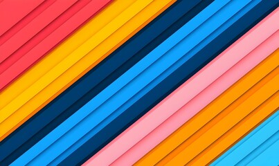 Colorful Geometric Pattern of Diagonal Lines in Vibrant Hues