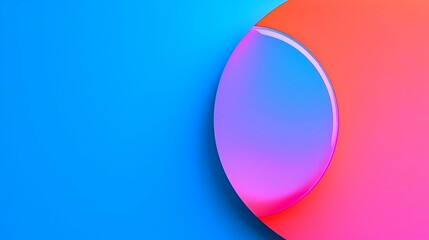 Abstract Colorful Background with Smooth Gradient and Circular Shape