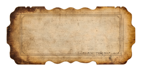 Old Paper Ticket with Retro Style