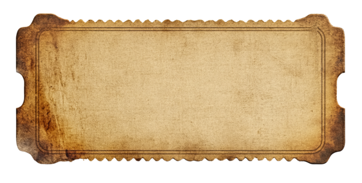 Rustic Antique Event Ticket Template
