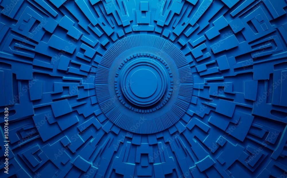 Poster trace lines in blue on a dark technology background depict an electronic circuit pattern with a prin