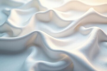 Obraz premium Layered white fabrics create a shimmering effect, dimensional, fabrics, luminous