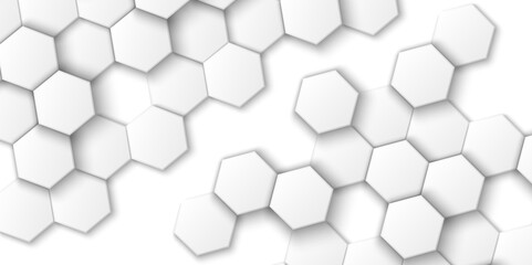 The Intersection of Geometry and Technology: Delving into the Abstract World of 3D Hexagonal Grids Set Against Monochromatic Digital Backdrops