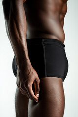 Fototapeta premium Primer plano de hombre atlético