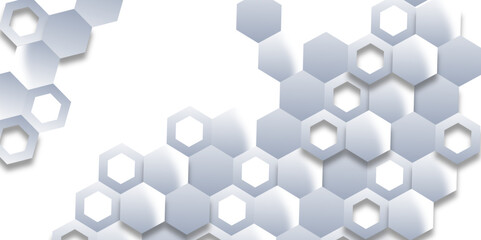 The Geometry of Technology: A Deep Dive into the Aesthetic Appeal of 3D Hexagonal Grids in the Sleek, Minimalist World of White and Gray Digital Design