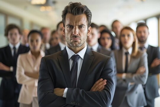 Business Executives Voicing Their Concerns on Camera in Office